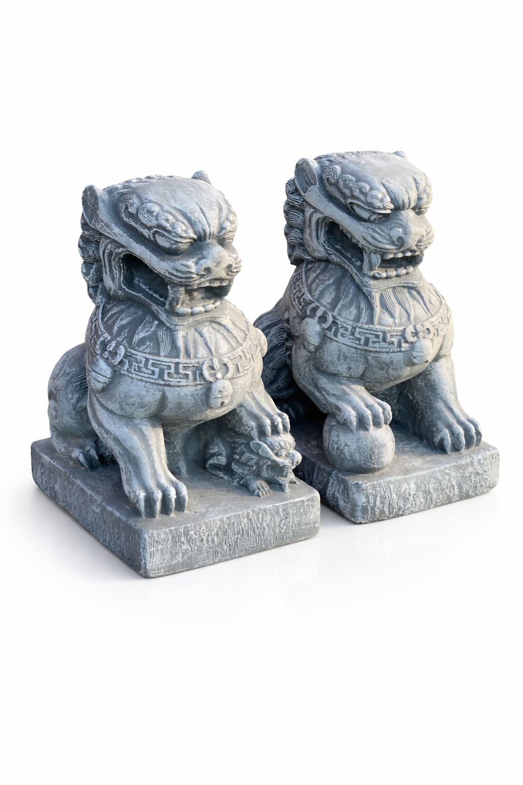 Pareja Perro Fu Medianos